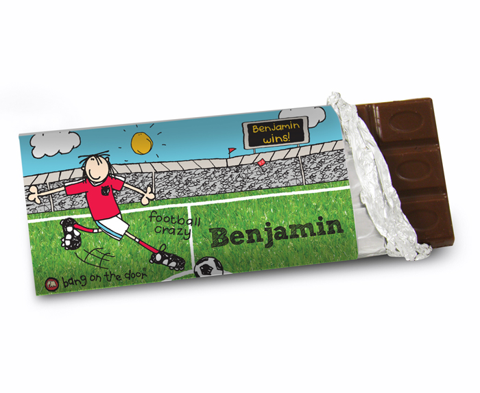 Bang on the Door Football Chocolate Bar